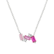 Square Colored Diamond Necklace – Jewelry Gift Ideas — 3