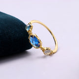 Women's Vintage Natural Topaz Ring – Gifts for Her — 2