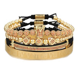Men's Micropaved CZ Diamond Ball Crown Bracelet – Jewelry Gift Ideas — 10