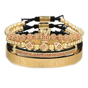 Men's Micropaved CZ Diamond Ball Crown Bracelet – Jewelry Gift Ideas — 10