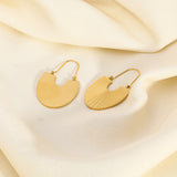 Stainless Steel Rib Scallop Earrings – Birthday Gifts — 11