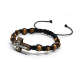 Cross Bracelet Alloy Pine Beads Woven China – Jewelry Gift Ideas — 1