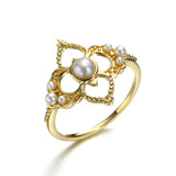 French Vintage Pearl Hollow Ring – Unique Gift Ideas — 4