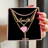 Mushroom Cross Pendant Multilayer Necklace – Jewelry Gift Ideas — 4