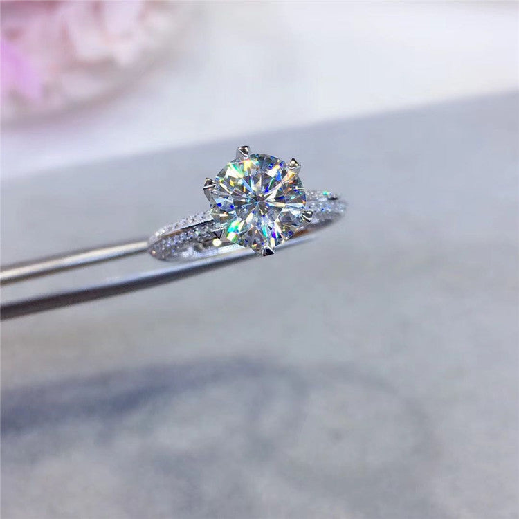 Half Of The Country Moissanite Diamond Ring Fidelity – Everyday Gifts — 1