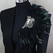 Bar Singer Performance Accessories Feather Brooch – Stylish Gifts — 1