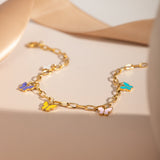 16K Gold Stainless Steel Colorful Oil Necklace – Jewelry Gift Ideas — 5