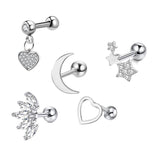 Geometric Stainless Steel Zircon Earrings – Stylish Gifts — 19