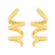 Alloy Spiral Personalized Earrings Simple Design – Holiday Gift Ideas — 3