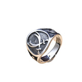 Sterling Silver 925 Men's Distressed Ring – Gifts for Him — 2