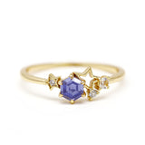 Natural Moonstone Tanzanian Star Ring Girl – Gifts for Kids — 5
