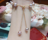 Purple Freshwater Pearl Adjustable Bracelet – Jewelry Gift Ideas — 2