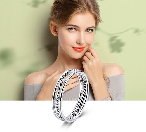 3pc 925 Silver Simple Rings Set – Meaningful Gifts — 1