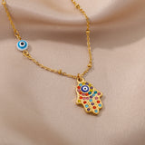 Fashionable Zircon Pendant Fatima Palm – Jewelry Gift Ideas — 5