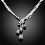 Snake bone 5 beads sand beads necklace – Jewelry Gift Ideas — 3