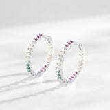 S925 Sterling Silver Color Zircon Earrings – Gift Ideas — 3