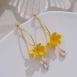 Fairy Flower Stud Earrings Sweet Long Super – Special Occasion Gifts — 5
