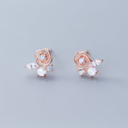 Woven flower earrings – Thoughtful Gifts — 4