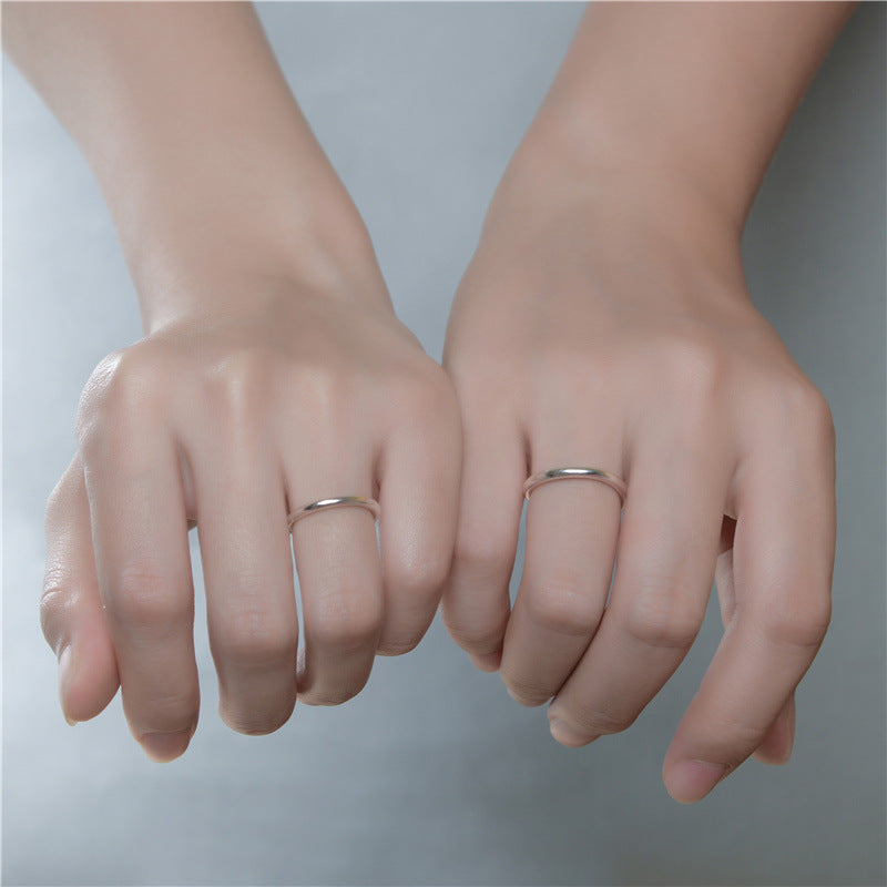 Sterling Silver Smooth Cylinder Ring – Stylish Gifts — 1