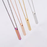 3D Engraved Bar Necklace – Jewelry Gift Ideas — 9