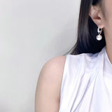 Exquisite Two Wearing Pearl Zircon Earrings – Birthday Gifts — 1