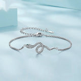 Bracelet Sterling Silver S925 White Gold Plated – Jewelry Gift Ideas — 2