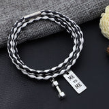 3 lap bracelet woven bracelet – Jewelry Gift Ideas — 15