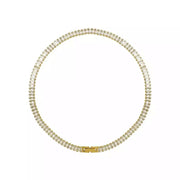 Zircon Tennis Chain Real Gold Plating OT Buckle – Jewelry Gift Ideas — 8