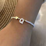 26 Letters White Shell Beaded Bracelet Women – Jewelry Gift Ideas — 16