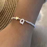 26 Letters White Shell Beaded Bracelet Women – Jewelry Gift Ideas — 16