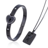 Fashion Jewelry Titanium Steel Couple Love Lock – Jewelry Gift Ideas — 12