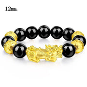 Fashion Black Gold Brave Beaded Bracelet – Stylish Gifts — 20
