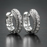 Fashion New Earrings Three-sided Full Diamond Earrings – Stylish Gifts — 4