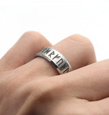 Rust steel jewelry men's Viking digital ring – Jewelry Gift Ideas — 4