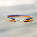 Pride bracelet Rainbow rope braided bracelet – Jewelry Gift Ideas — 1