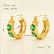 Stainless Steel Plated Titanium Steel Fashion Earrings – Stylish Gifts — 2
