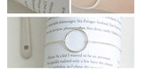 925 Sterling Silver Geometric Circle Bracelet – Jewelry Gift Ideas — 7