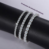 S925 Sterling Silver Moissanite Tennis Bracelet – Jewelry Gift Ideas — 2