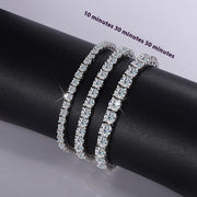 S925 Sterling Silver Moissanite Tennis Bracelet – Jewelry Gift Ideas — 2