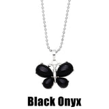 Crystal Agate Butterfly Necklace Pendant Neck – Jewelry Gift Ideas — 15