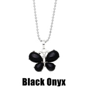 Crystal Agate Butterfly Necklace Pendant Neck – Jewelry Gift Ideas — 15
