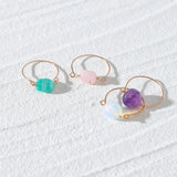 Multi Layered Laminated Stone Ring – Stylish Gifts — 4