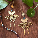 Fashion Exaggerated Moon Butterfly Metal Earrings – Stylish Gifts — 5