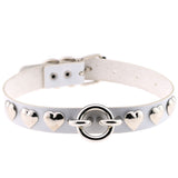 Women's Bar Hip-hop Heart Rivet Round Ring Leather – Gifts for Her — 5