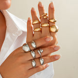 Alloy Simple Bracelet Ring Geometric Design Fashion – Stylish Gifts — 3