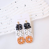 Halloween Polymer Clay Acrylic Paint Earrings – Surprise Gifts — 2
