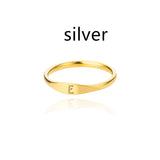 Stainless Steel Gold 26 Alphabet Ring – Stylish Gifts — 10
