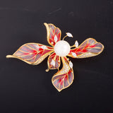 Five-petal Flower Vintage Corsage Pin Brooch – Jewelry Gift Ideas — 6