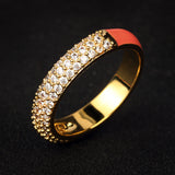 Simple Gold Plated Oil Drip Ring – Small Gift Ideas — 7