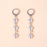 Interlocking Little Love Heart Dangle Earrings – Gifts for Couples — 1